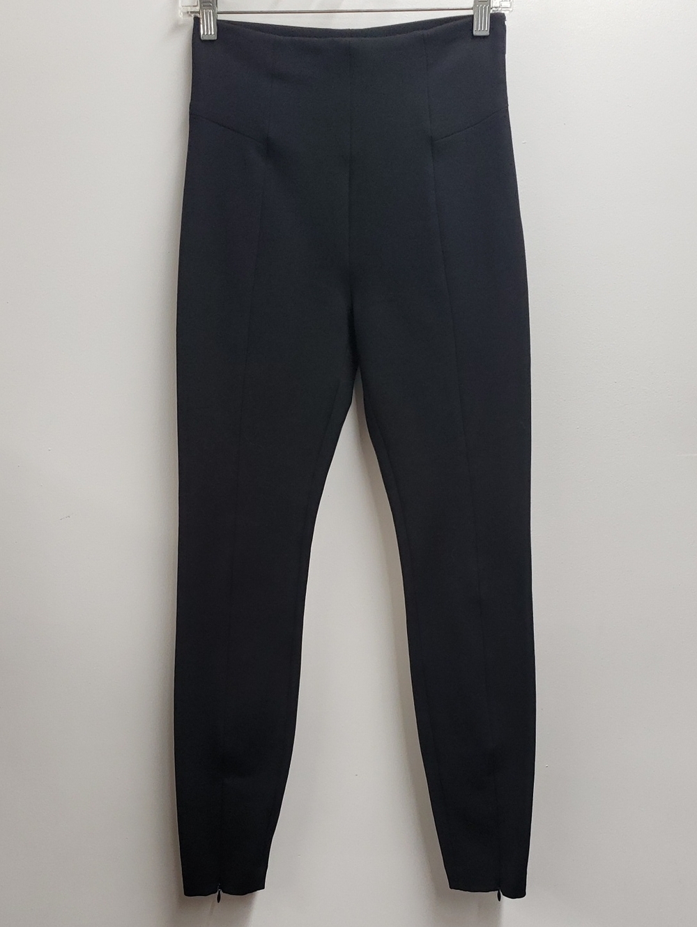 Good American The Boss Pant Skinny With Zips in Black Size 2 Office Careerwear
